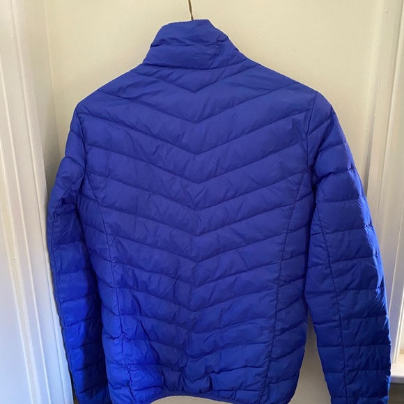 Royal blue light puffer coat - Picture 2 of 4